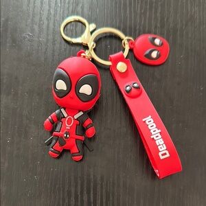 Marvel Deadpool silicone keychain black​